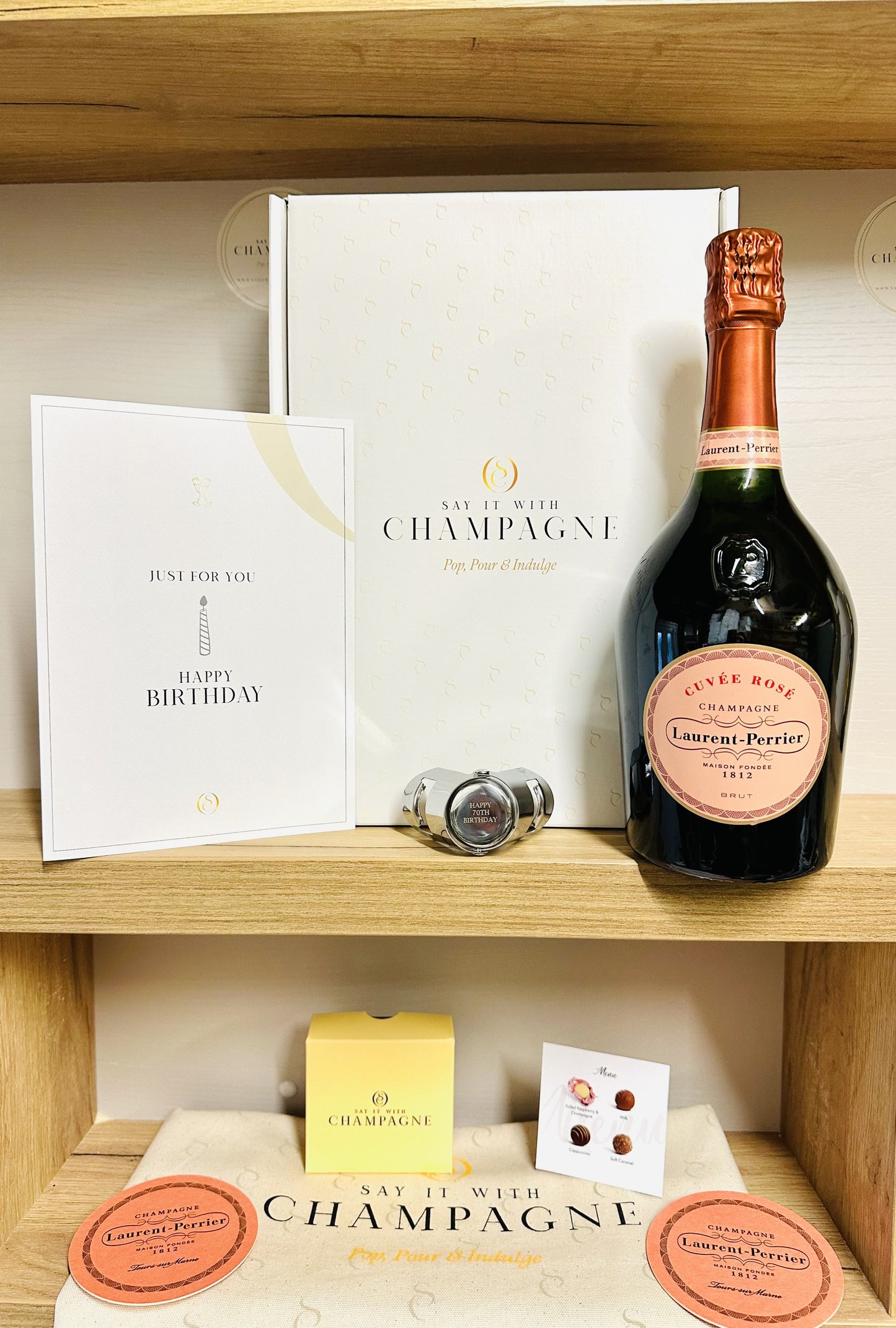 Milestone Birthday Rosé Champagne Gift Box