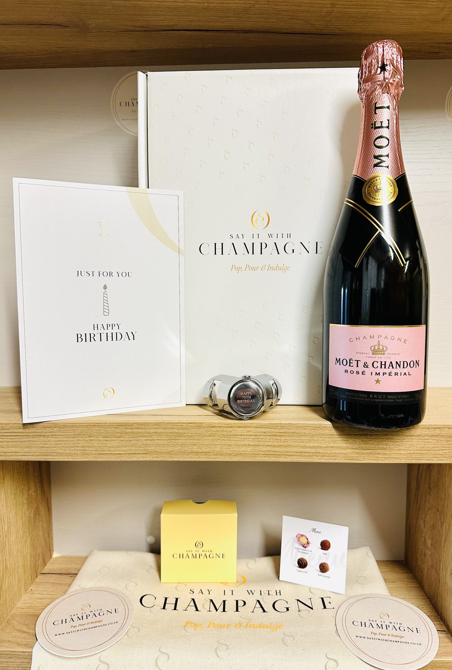 Milestone Birthday Rosé Champagne Gift Box