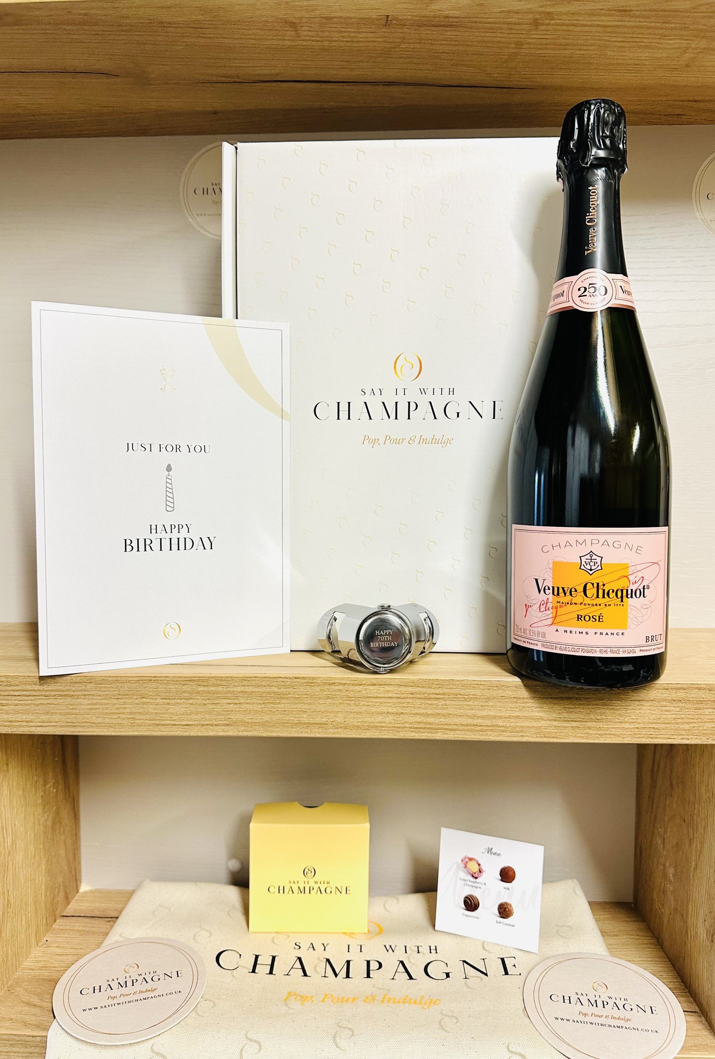 Milestone Birthday Rosé Champagne Gift Box