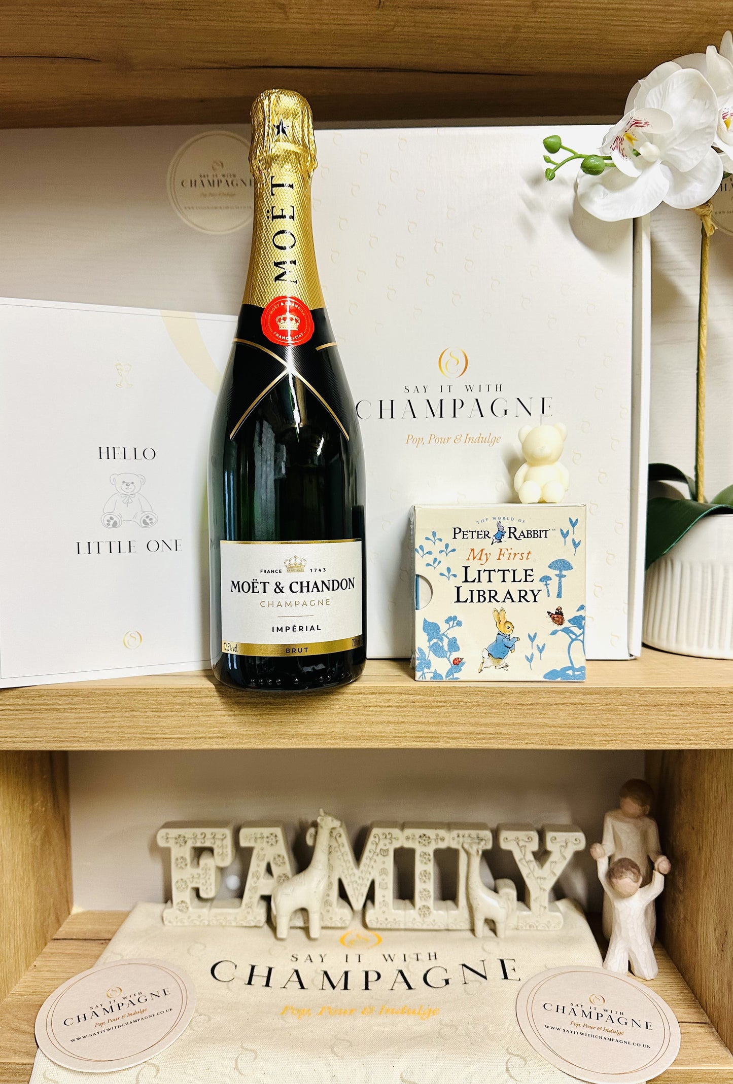 New Baby Champagne Gift Box