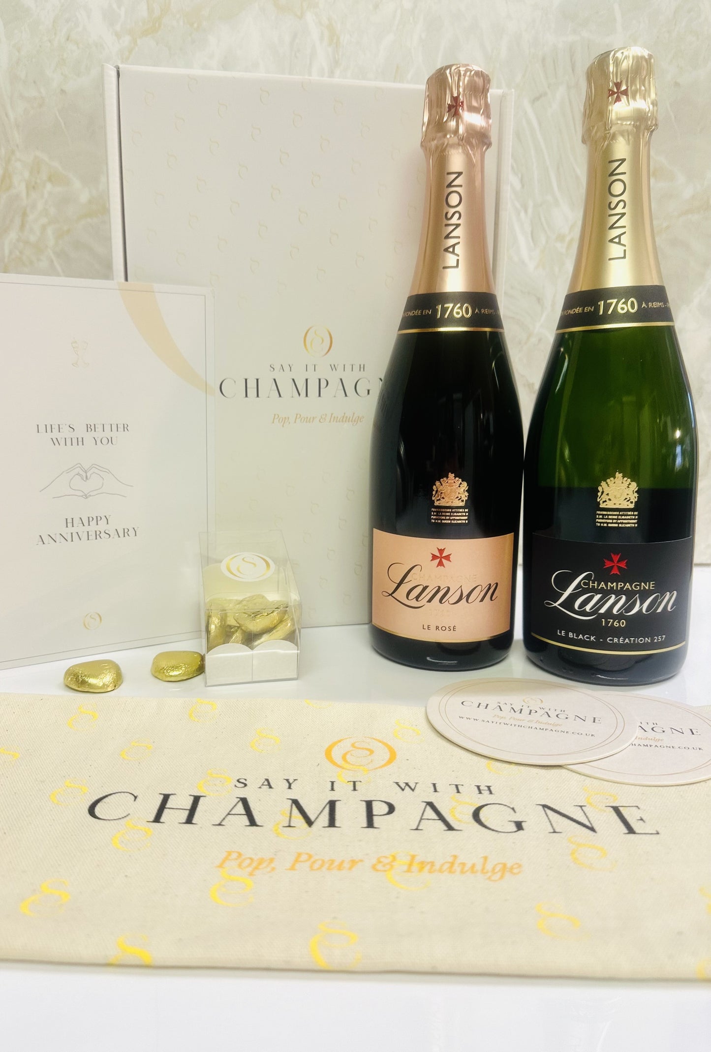 Lanson Duo Bottle Champagne Gift Box