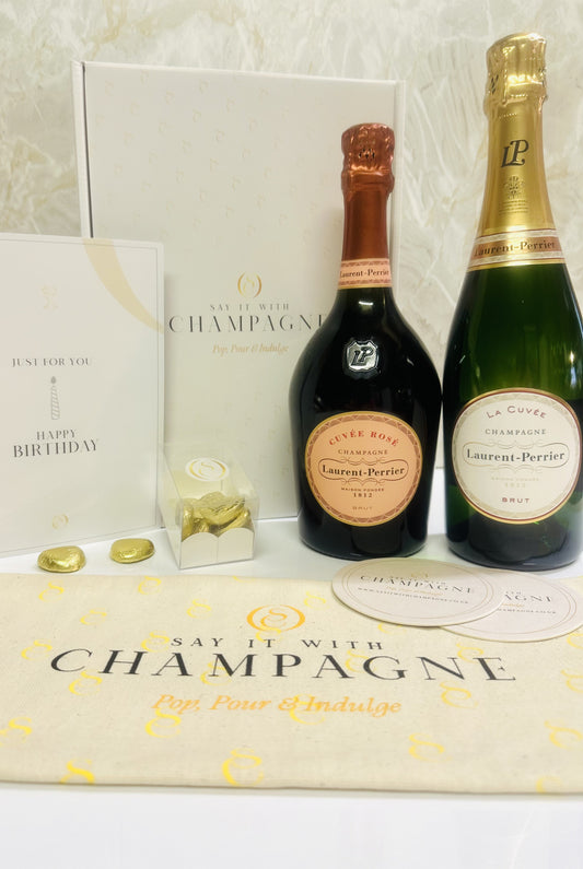 Laurent Perrier Duo Bottle Champagne Gift Box