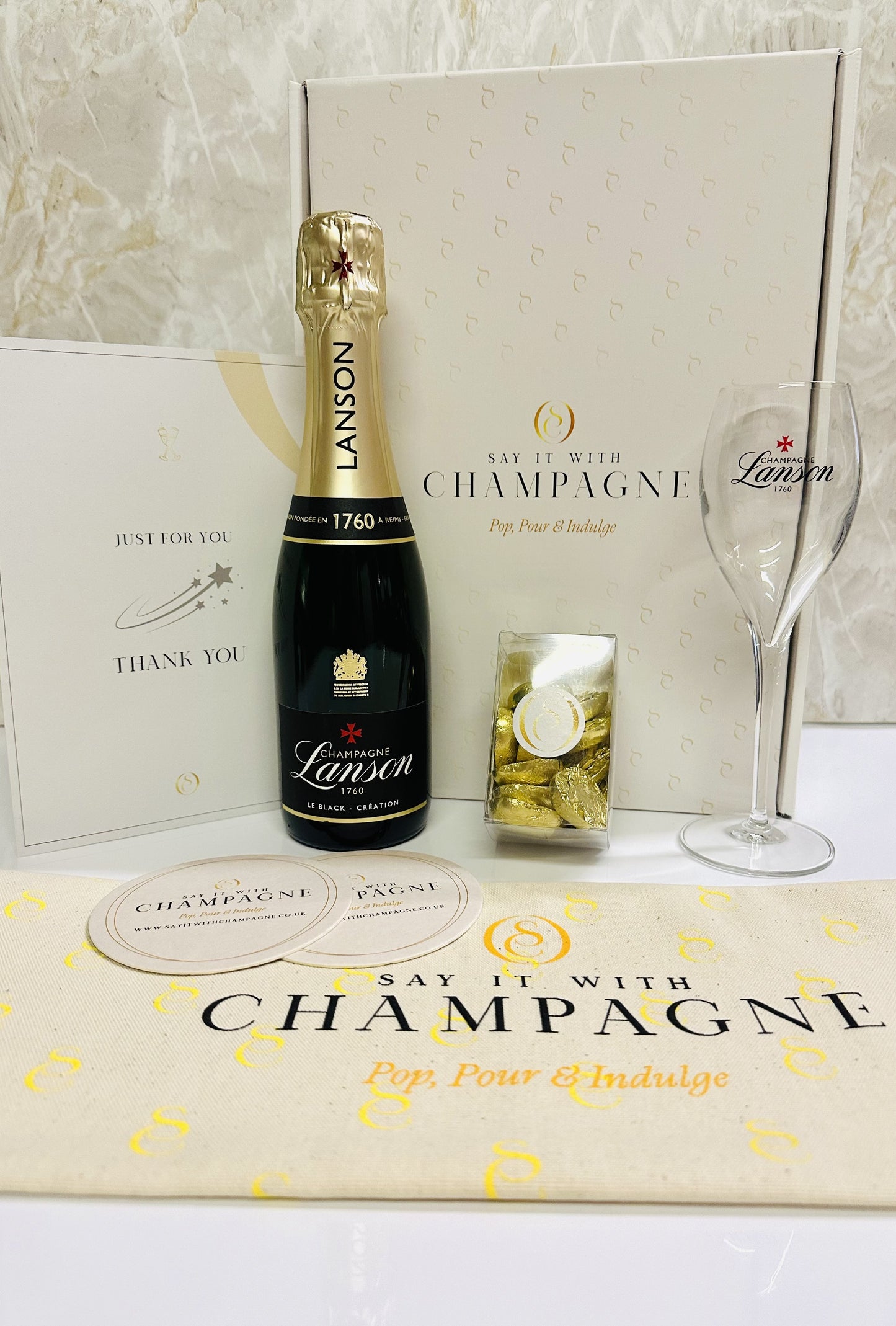 Mini Lanson 37.5cl Champagne Gift Box