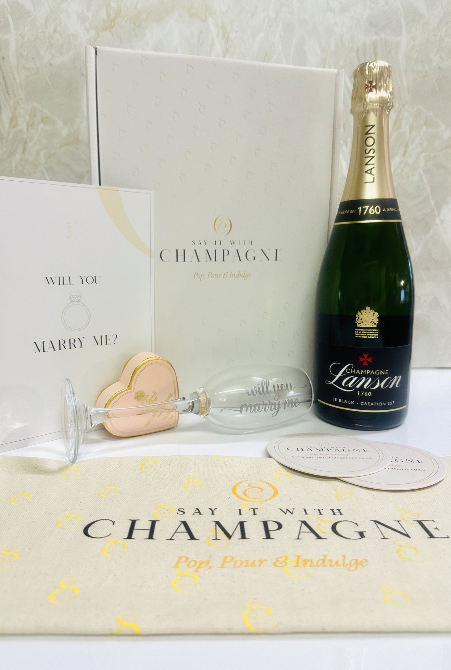 Marry Me Champagne Gift Box