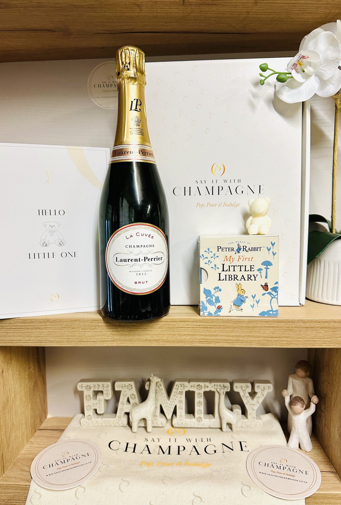New Baby Champagne Gift Box