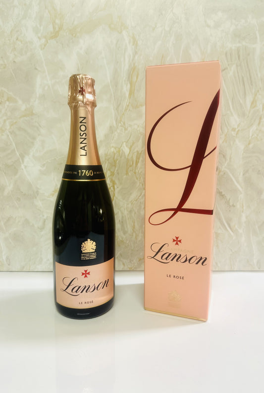 Lanson Rosé NV Champagne with Branded Lanson Box